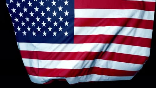 Realistic Waving United States Flag for Patriotic Projects