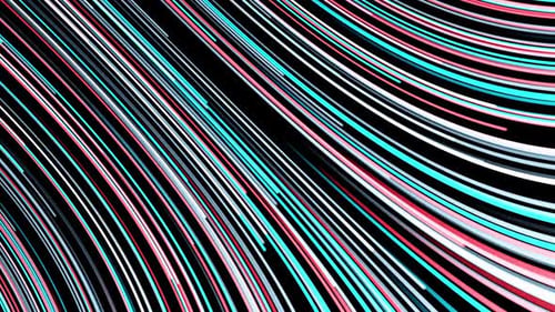 Dynamic Stream of Abstract Cyber Lines Background Animation