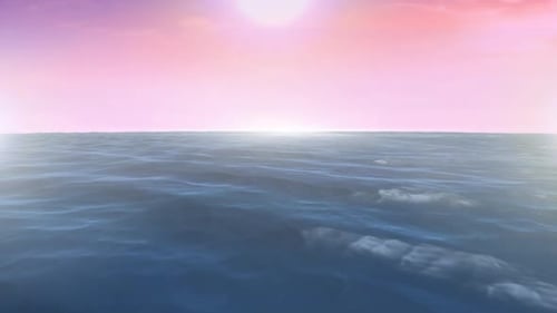 Calm ocean and the sky