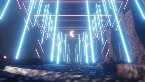 The Night Sky On The Cliff Valley 07 4K