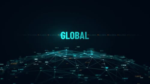 Globale digitale Globus-Animation 4K