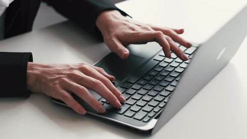 Typing Woman Business Work Digital Technology