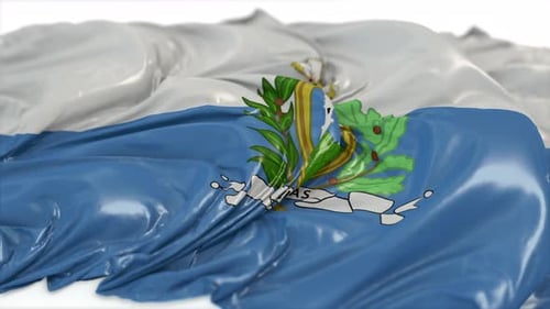Realistic Waving San Marino National Flag Seamless Loop