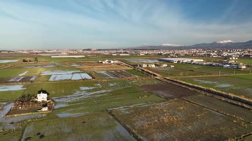 Farm-Landschafts-Hintergrund
