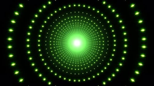 Glittering Green Light Effect