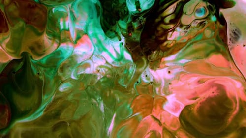 Abstract Colorful Ink Spread Art 274