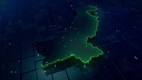 Pakistan-Landkarte 4k