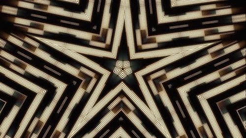 Geometric Abstract Star Dot Pattern Loop