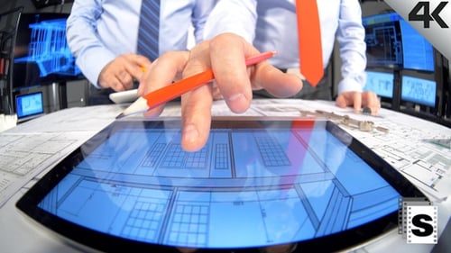 Architects Using Tablet