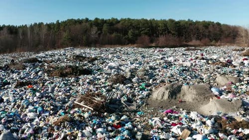Aerial View of a City Dump