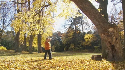 Aktive Senior Couple in Autumn