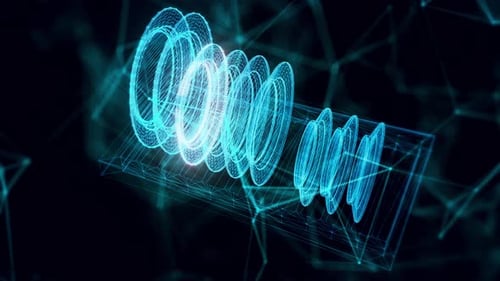 Rack de prato Holograma Close Up 4k