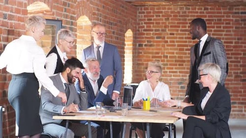 Diverse Team Collaborates in Modern Office Setting