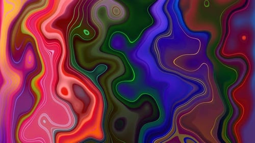 Vibrant Abstract Fluid Color Flowing Background