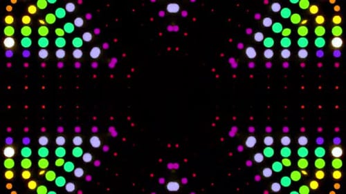 Colorful Geometric Glowing Dot Pattern Abstract Motion Background