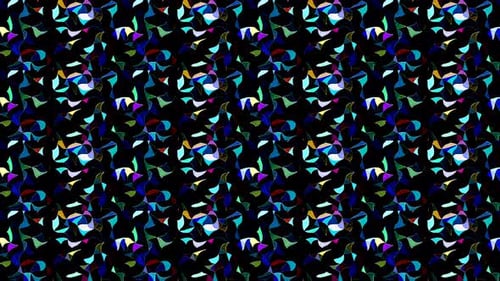 Abstrakter Hintergrund mit Punkten in voller Farbe, auf schwarzem Hintergrund