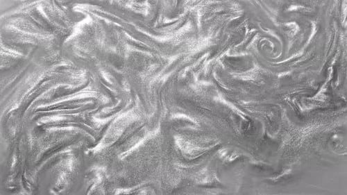 Swirling Silver Liquid Abstract Background