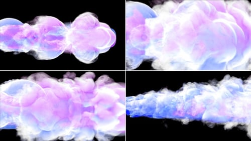 Colorful Abstract Fluid Smoke Reveal Transition