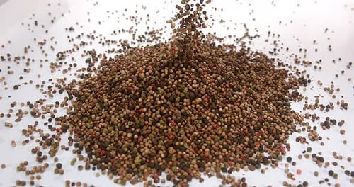 Falling Multicolored Peppercorns in a Heap