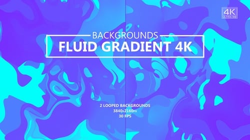 Abstract Fluid Gradient Looping Background Animation 4K