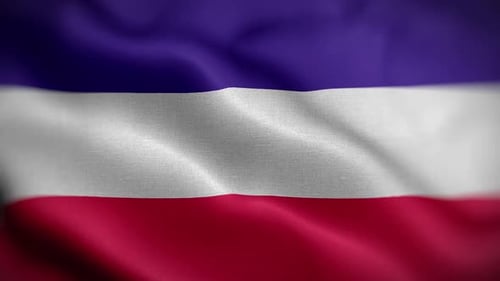 Fluid Waving Three-Color Fabric Background Animation