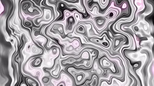 Abstract Fluid Gray Marble Swirls Seamless Loop Background