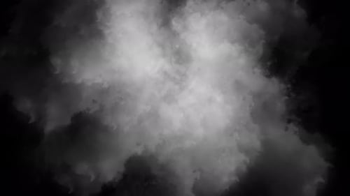 Rauchschleife für steigende Wolken