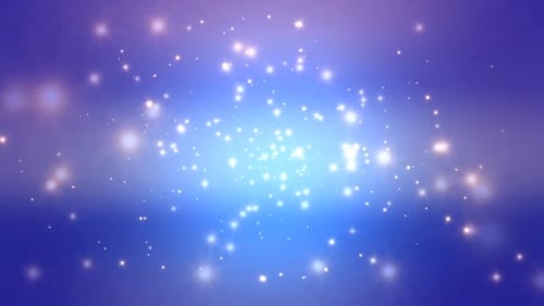 Blue Moving Stars Motion Loop Background