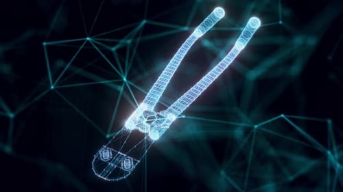 Bolt Cutters Hologram Close Up 4k
