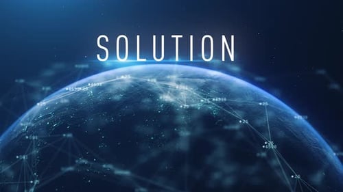 Globale abstrakte Cyber Earth-Lösung