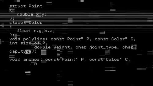 Program codes and video glitches