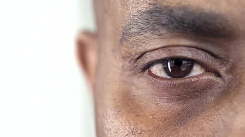 Extreme Close Up of Eye Opening and Closing