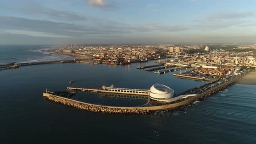 Hafen und Stadt Matosinhos, Portugal