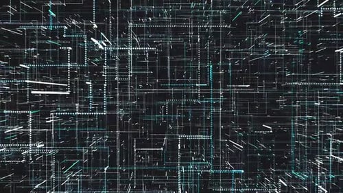 Futuristic Digital Grid Network Abstract Background