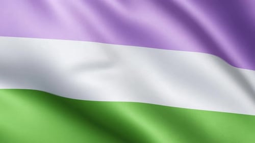 Flag of Genderqueer Pride | UHD | 60fps