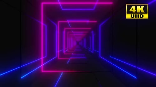 Neon-Stroke-Tunnelschleifen