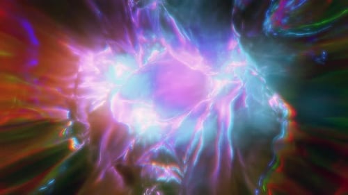 Abstract Spiritual Fantasy Fractal Loop Background