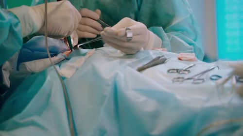 Surgical Procedure in Hospital Operating Room