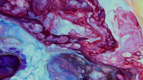 Abstract Swirling Liquid Combination of Colors