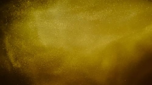 Abstract Gold Particles Swirling Elegant Background