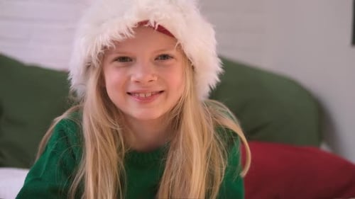 Festive Child Smiling at the Camera