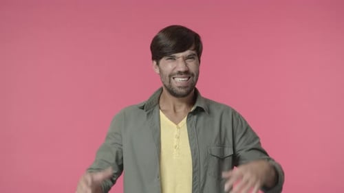 Man Grabbing Head in Pain