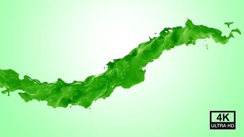 Green Color Flow 4K