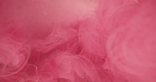 Abstract Pink Ink Swirls