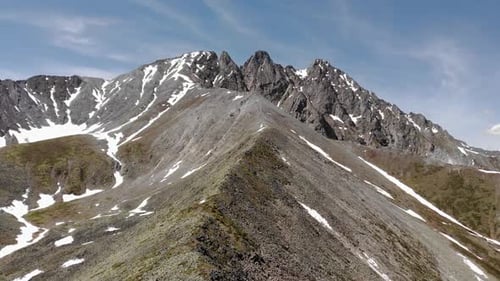 In Some Places Snowcovered Mountain Range