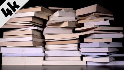 Books Stack Up Quickly in Studio Shot