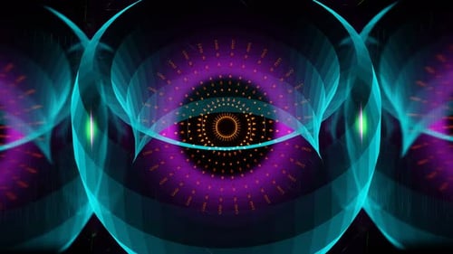 Abstração tecnológica de fundo abstrato de VJ Loops