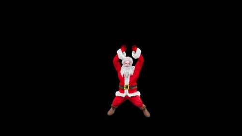 Dancing Santa Claus Character for Christmas Celebrations