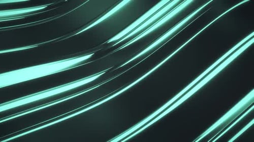 Blue Glow Wavy Lines