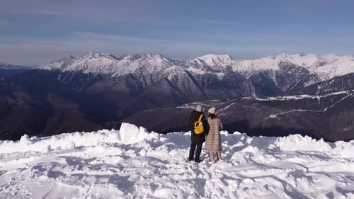 Majestic Mountain Views From Snowy Peak